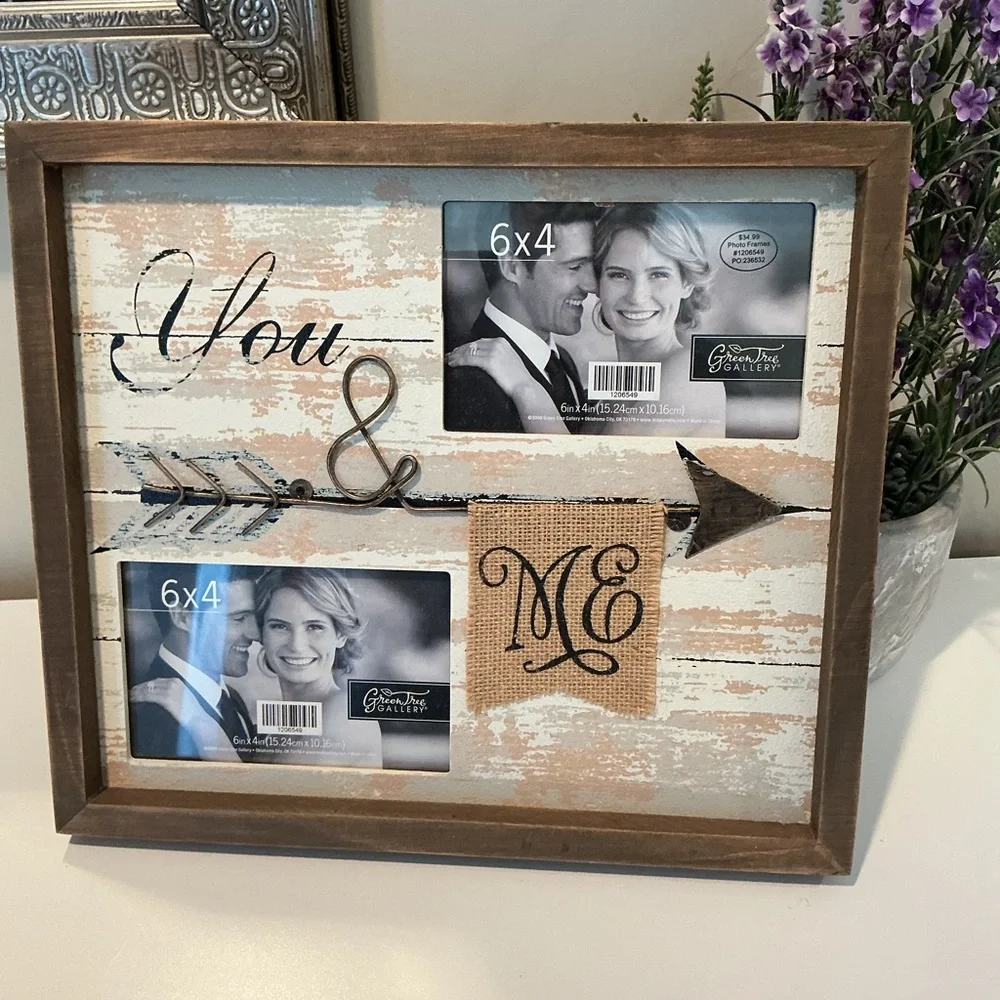 NWT Rustic Brown & White Frame-Wedding/Engagement/Anniversary